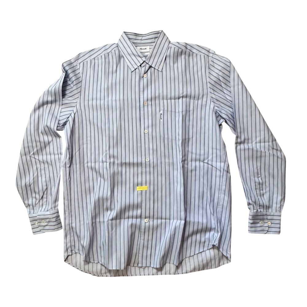 FACONNABLE Classique Striped Long Sleeve Button Up Dress Shirts Men's Sz. Medium